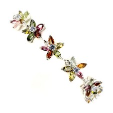 Turmalin Tansanit Armband 925