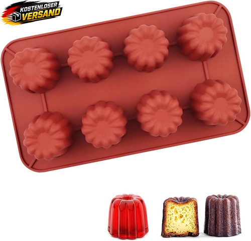 Mini silikonform cannelé - silikonform,
