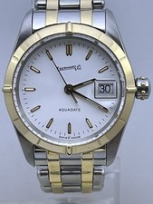 EBERHARD & Co AQUADATE QUARZ DAMEN UHR STAHL/GOLD 28mm