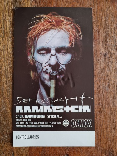 Rammstein ticket sehnsucht - rammstein,