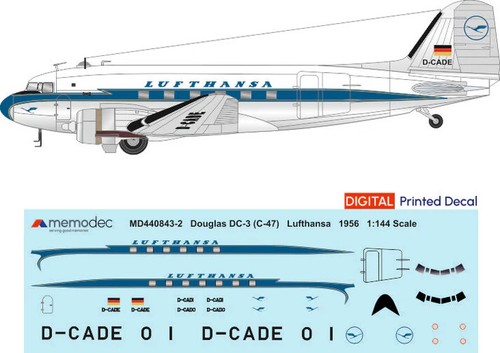 Douglas lufthansa - dc-3, (c-47)