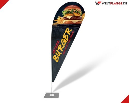Burger beachflag werbefahne - beachflag,