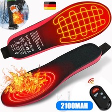 Beheizbare Einlegesohlen Thermosohlen mit Fernbedienung USB Schuheinlagen 3Modi