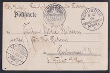 75742) REHOBOT DEUTSCH-SÜDWEST-AFRIKA 1904 AK Okahandja mit Dienstsiegel