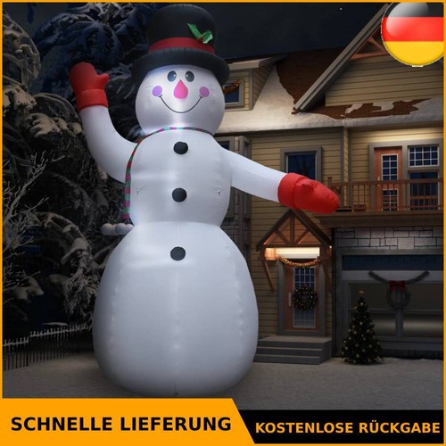 Schneemann aufblasbar led - schneemann,