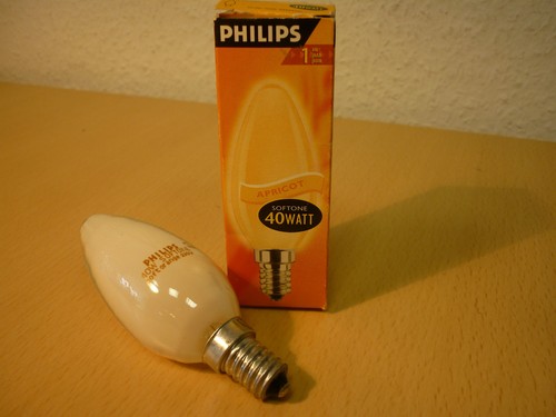 Glühlampe kerze apricot - ,