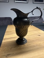 Zinn Karaffe Vase mit Henkel