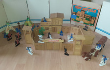 SISO Western Fort Buffalo mit OVP Höfler DDR Indianer Cowboys Holz Spielzeug