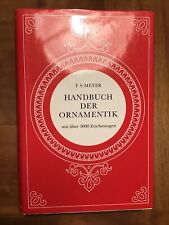 HANDBUCH DER ORNAMENTIK- FRANZ SALES MEYER - Gebundene Ausgabe 1997