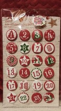Adventskalender Zahlen Buttons