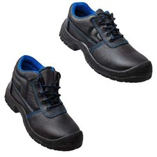 Arbeitsschuhe S3 Sicherheitsschuhe Schutzschuhe Leder Bauschuhe schwarz Gr.36-48