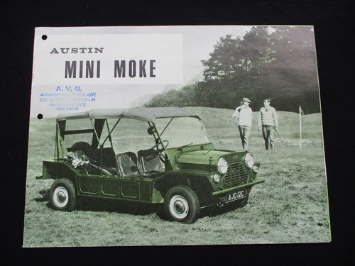 Austin mini moke prospekt - moke,