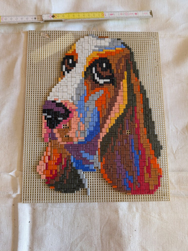 Ministeck-Mosaikbild,Basset