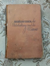 Für Liebhaber- altes Buch: Bibliothek der Unterhaltung und des Wissens
