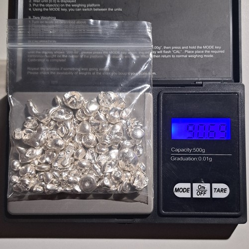 Silber granulat gramm - granulat, 90