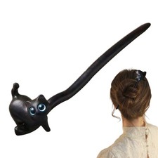 Ebenholz-Haarstab, schwarzes