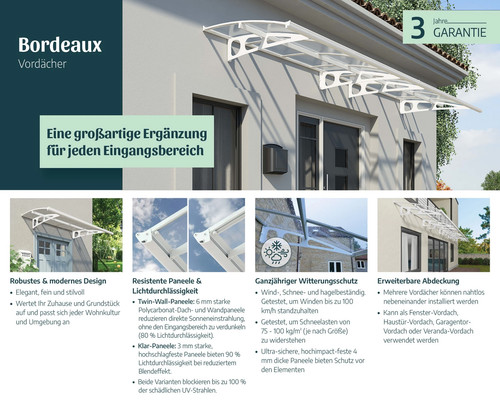 Haustürvordach bordeaux - haustürvordach,