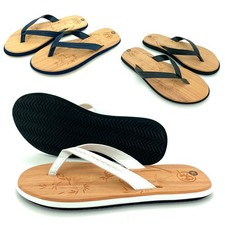 Vegan Leder Flip Flops Damen