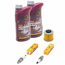 Öl 2L für Yamaha XV 250 Virago 250 1989-00 Inspektion Paket Ölfilter Zündkerzen
