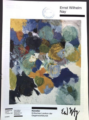 Ernst wilhelm nay künstler - ernst,