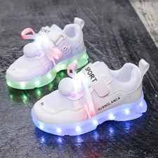 LED Leuchtende USB Aufladen Leuchtschuhe Sneaker Turnschuhe Blinkschuhe