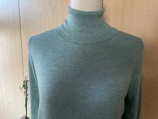 Laura Torelli Rollkragen Pullover Rolli Strick Gr.M Gr.42-44  grün NEU Damen