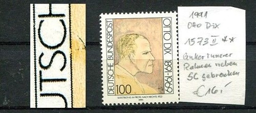 Bund plattenfehler otto - otto, dix