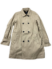 G-Star Damen Mantel Trenchcoat Gr. M Beige Baumwolle Classic Straight Coat WMN