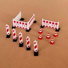 H0 Baustellenabsperrung Set, Modelleisenbahn  1:87 Warnbake Absperrung Straße