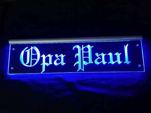 Opa paul led namensschild - led,