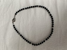 Leonardo Halskette 44 cm Schwarz Silber 