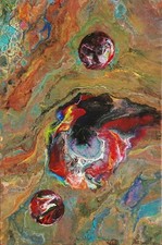 ORIGINAL Acrylbild Fluid