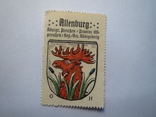 Allenburg - Ostpreußen / Reklamemarke Kaffee Hag - Wappen