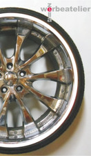 Felgenrandaufkleber Reflektierend 4mm Felgenringe Auto Motorrad Felgenaufkleber 