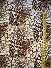 Coupon HOLLAND STOFF Leopard braun BAUMWOLLE ELASTHAN STRETCH ca.145x150mm