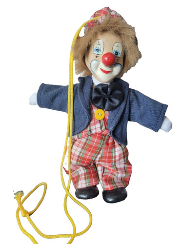 Puppe clown porzellan keramik - puppe,