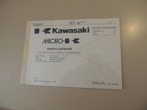 Parts catalog kawasaki 1500 - catalog, vn