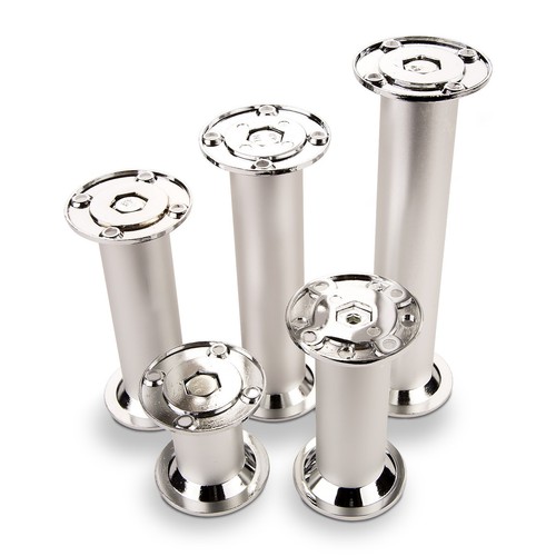 Möbelfuß silber alu - möbelfuß, silber/alu