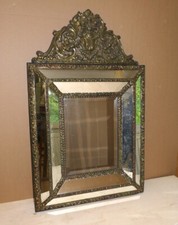 Großer Messing Spiegel im