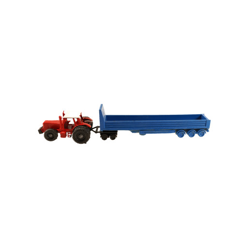Spur traktor schwer rot mit - n,