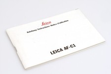 Original Leica Bedienungsanleitung für Leica Kompaktkamera AF-C1 - 3 Sprachen