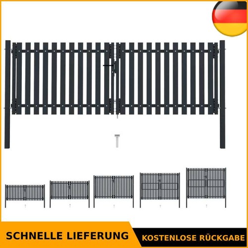 Doppelflügel zauntor stahl - doppelflügel,