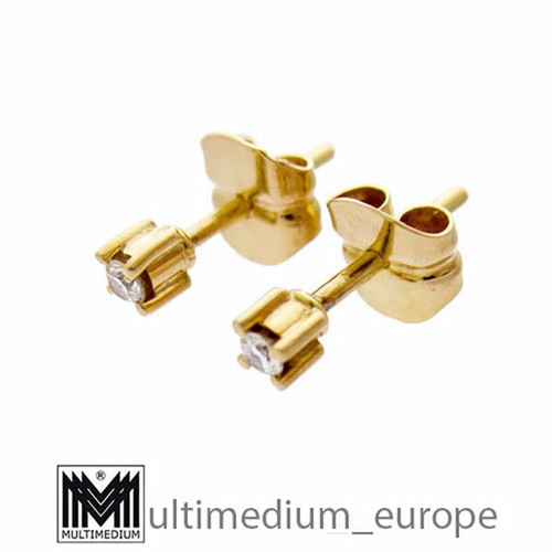750 18ct gelbgold - gelbgold, ohrstecker