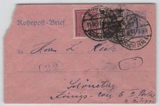 Deutsches Reich Rohrpost-Brief