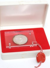 Rare Oskar Barnack / Ur Leica Commemorative Medal in Acryl silver Coin