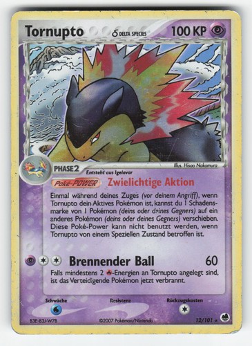 Tornupto 101 holo rare - tornupto, 12/101