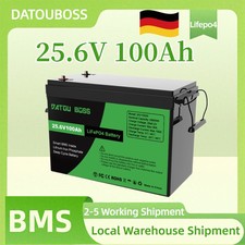 24V 100AH LiFePO4 Lithium Batterie 100A BMS Boot Solar Wohnmobil 15,000+ Zyklus