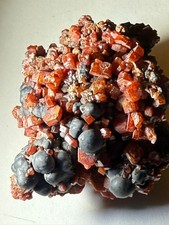 Vanadinit (Limonit, Psilomelan), Marokko, Mineralien N°83/B2