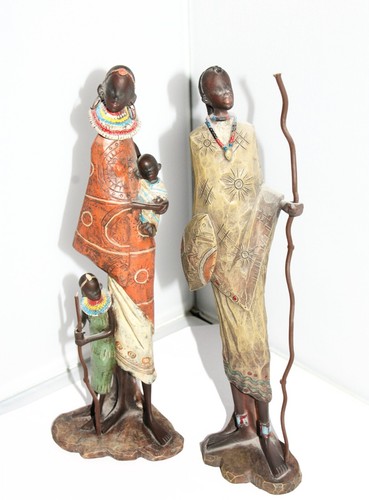 Dekofiguren massai paar mit - paar, 2