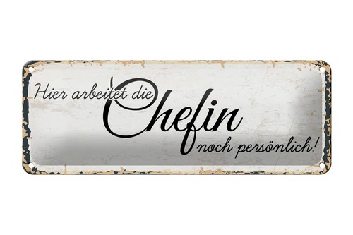 Blechschild spruch 27x10 - spruch,